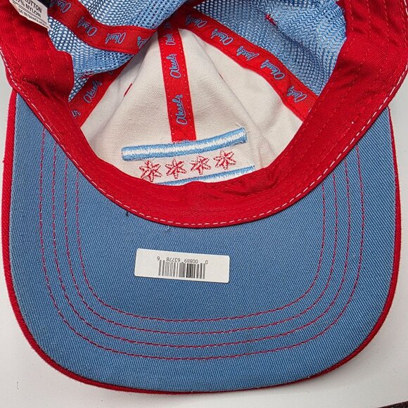 Akers Chicago Flag Mens Adjustable Cap Red White Blue Trucker Snapback Hat - Picture 8 of 9